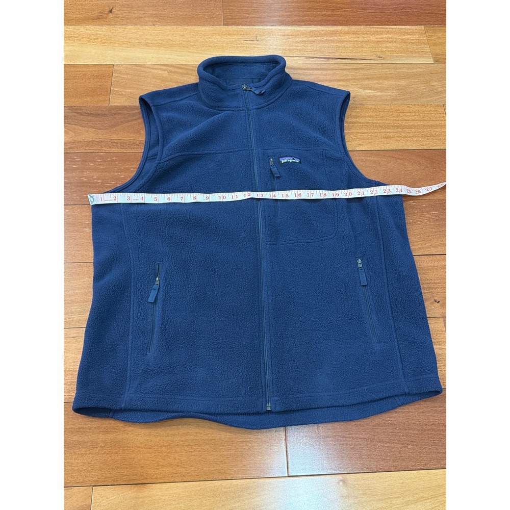 Patagonia Synchilla Fleece Vest Mens XL Navy Blue Full Zip STY23010 - Picture 4 of 8